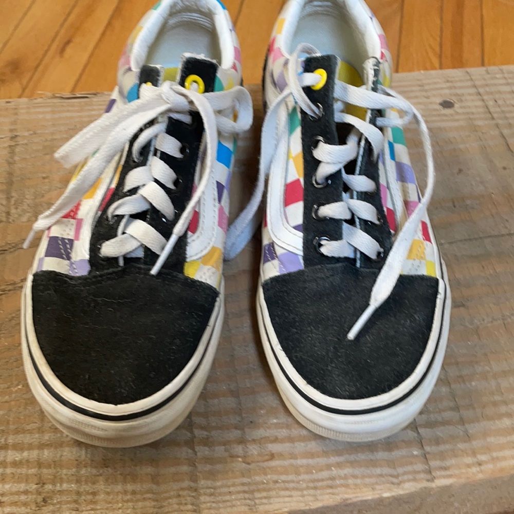 Vans colored checkered sneakers
